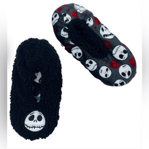 Fuzzy Babba Nightmare Before Christmas Reversible Slipper-Socks